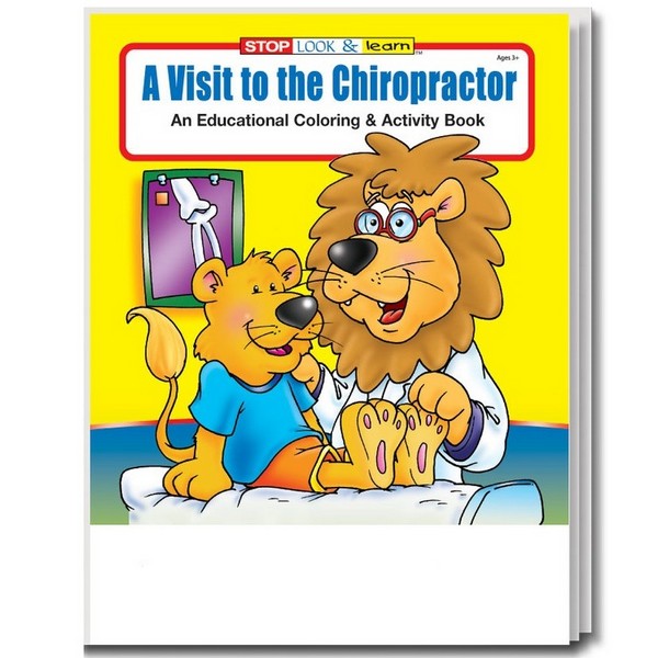 CS0415B A Visit To The Chiropractor Coloring and Activity BOOK Blank N